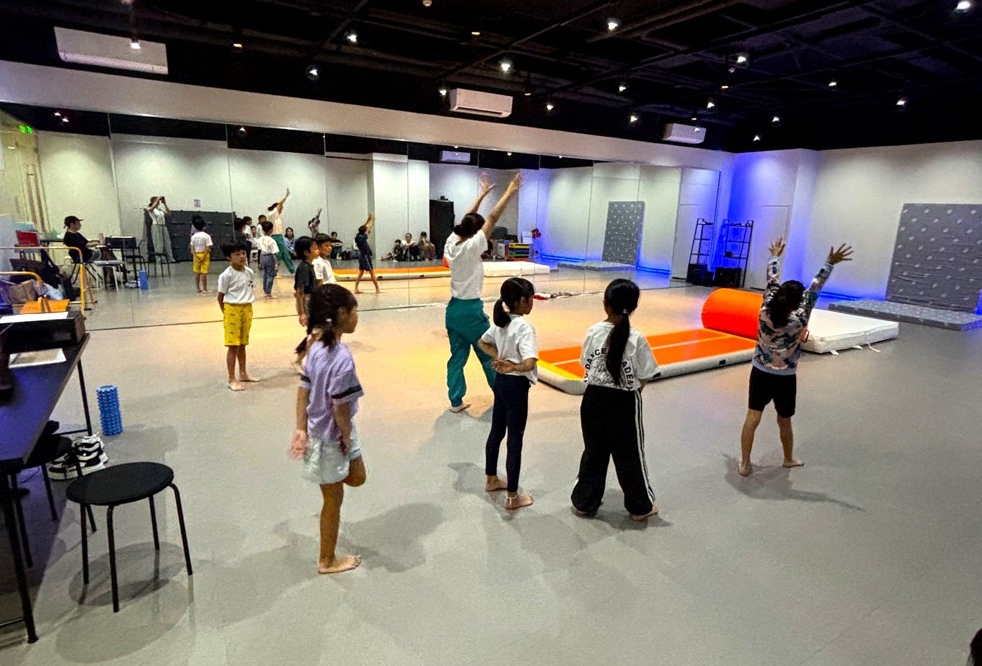 LIV Dance Academy gymnastics studio with children practicing movement